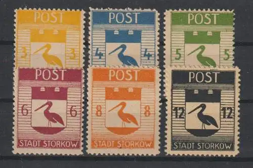 Storkow 9 - 14 A, ** (MNH)