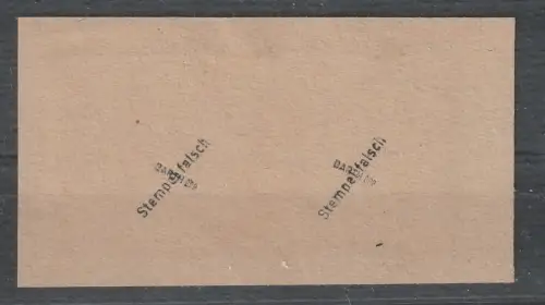 Lokalausgabe Köln Zd 1, Briefstück mit Falschstempel