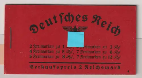 3. Reich: Markenheftchen Nr. 36.3.