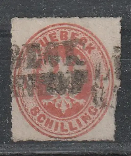 Lübeck Nr. 9A, gestempelt, BPP-Befund