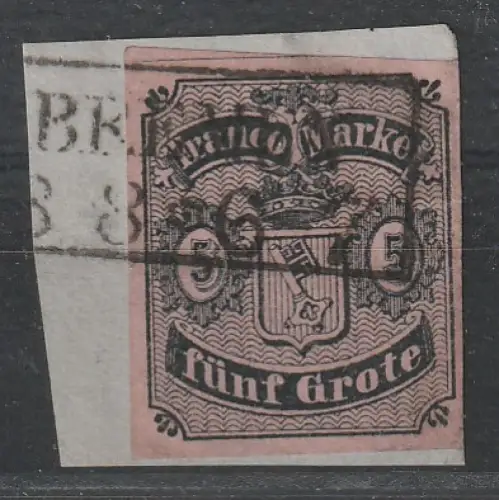 Bremen Nr. 2, gestempelt, BPP-Befund