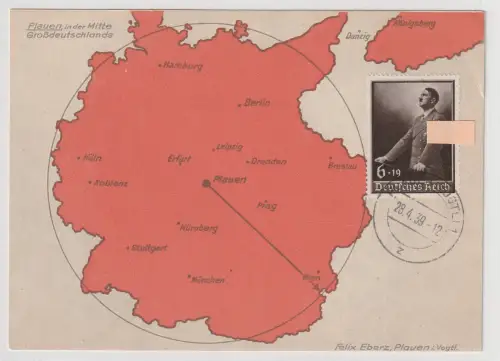 DR: "Tag der Arbeit 1939" - Schmuck-Ersttagskarte