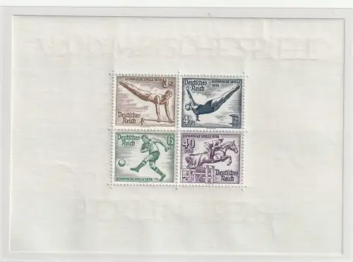 3. Reich: Olympia-Blocks 5 und 6, postfrisch **, bestgeprüft