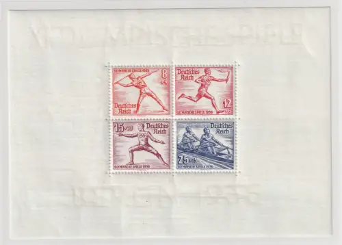 3. Reich: Olympia-Blocks 5 und 6, postfrisch **, bestgeprüft