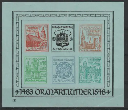 Wittenberg, Block II, ** (MNH)
