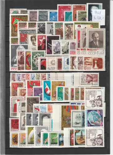 Sowjetunion Jahrgang 1968 komplett postfrisch **