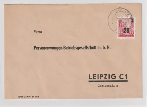 DDR : "Urdruckmarke" EF auf Brief in Luxuserhaltung, Attest Mayer