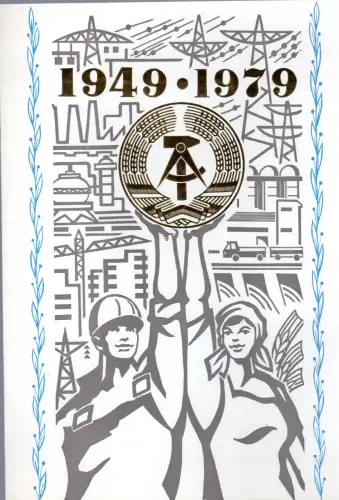 DDR-Gedenkblatt, 30 Jahre Deutsche Demokratische Repubulik