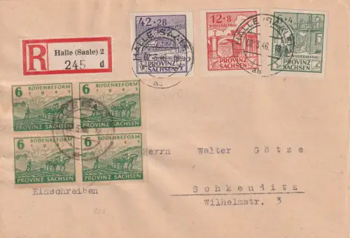 Eingeschriebener-Fernbrief mit Mi.F. Mi.-Nr. 87-89 B ua., Sign. Dr. ModryBPP.