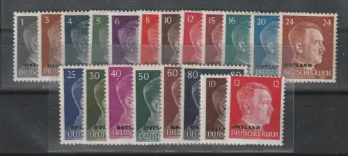 Ostland komplett 1 - 20 , ** (MNH)