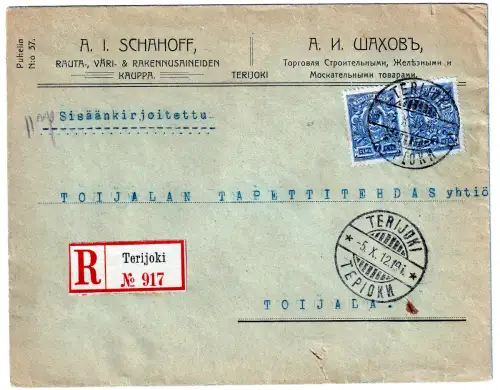 Russland: Einschreibbrief innerhalb Finnlands