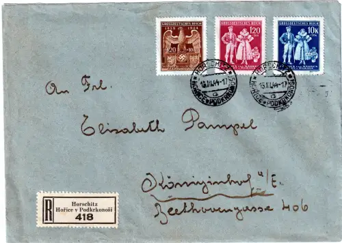 B&M: 5. Jahrestag der Errichtung. Einschreib-Ersttagsbrief.