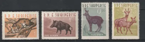Albanien: Wildtiere (1962), postfrisch