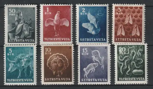 Triest: Tiere (1950), postfrisch