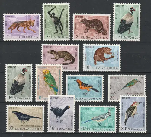 El Salvador: Tiersatz 1963, postfrisch