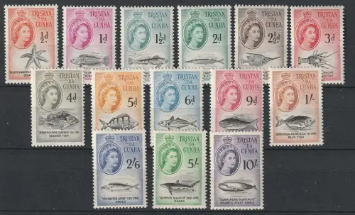Tristan da Cunha: Fischsatz 1960, postfrisch