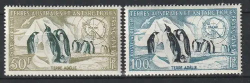 Französische Gebiete i.d.Antaktis: Pinguine, postfrisch
