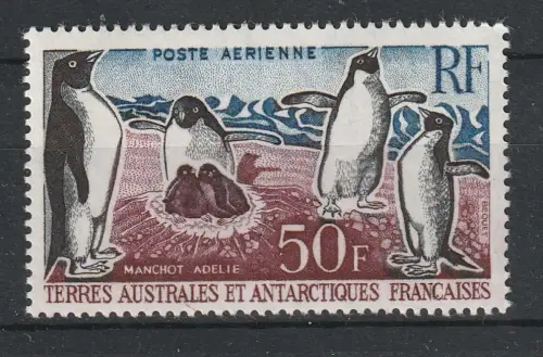 Französische Gebiete i.d.Antaktis: Pinguin 1962, postfrisch