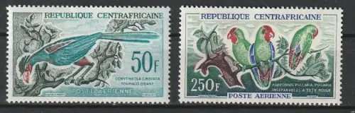 Zentralafrika 1962, Vögel, postfrisch