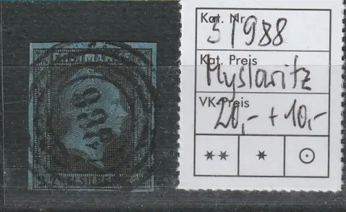 Preußen: Nummernstempel  988 (Myslowitz) auf Nr. 3, geprüft 