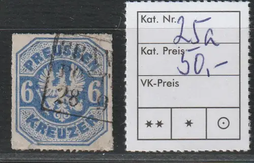 Preußen: Nr. 25a,  geprüft