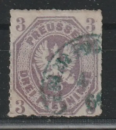 Preußen: Nr. 19 in b-Farbe, Attest