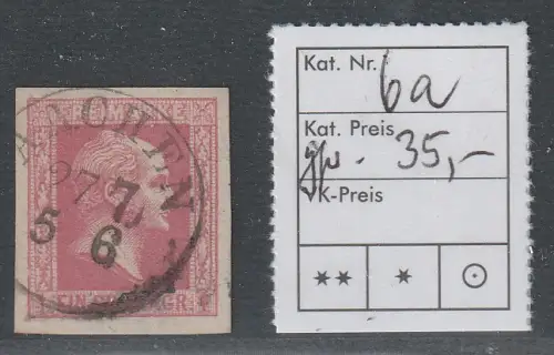 Preußen: Nr. 6a mit fast zentr. Ortsstempel Aachen