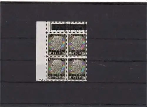 Generalgouvernement (GG)  60 Gr. Eckrand Block Hindenburg **