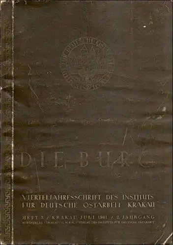 Gouvernement général DEE BURG, de l'Institut pour le travail allemand Ostbetriebs Börk 3, 1941