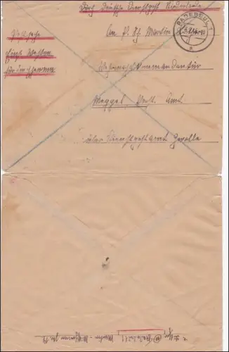 Par Deutscherienstpost NL - Postschichte Open Westen - Pilote Protection