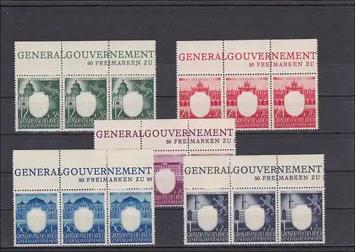 Generalgouvernement (GG) Wappenserie 105-109, **  OBERRAND