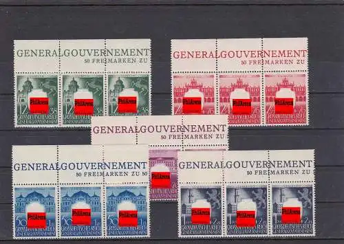 Generalgouvernement (GG) Wappenserie 105-109, **  OBERRAND
