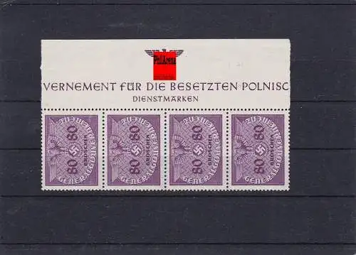 Generalgouvernement (GG) Dienstmarken D12,**, HHZ, Oberrand 
