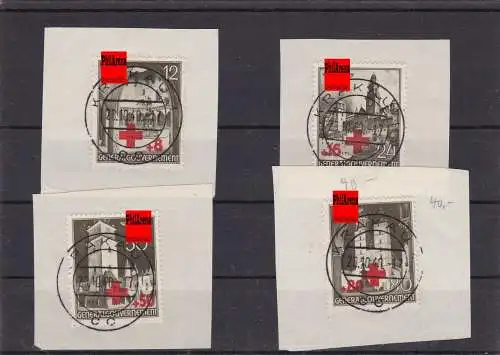 Generalgouvernement (GG): MiNr. 52-55 gestempelt komplett, schöne Ausschnitte