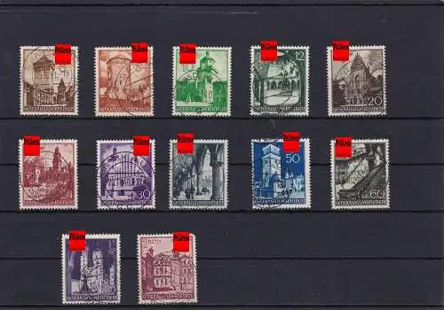 Generalgouvernement (GG): MiNr. 40-51 schön gestempelt komplett