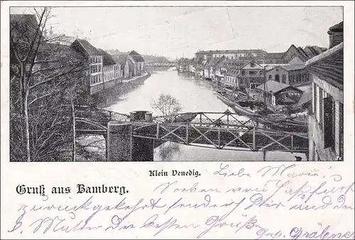 Bayern: 1898, Postkarte aus Bamberg - Fresseck