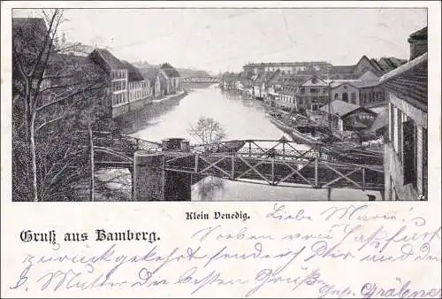 Bayern: 1898, Postkarte aus Bamberg - Fresseck