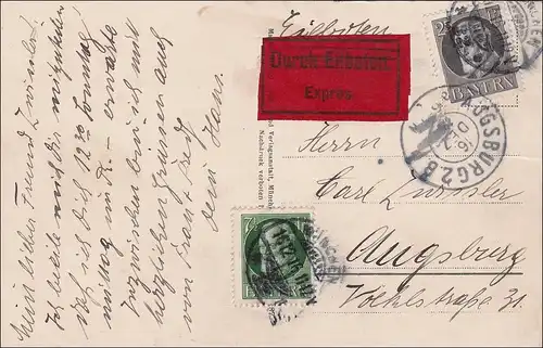 Bayern: Eilboten Postkarte Bad Reichenhall