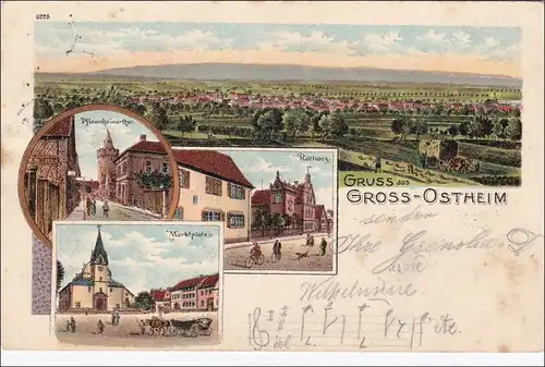 Bavière: Carte de vue: Gress de Gross - Ostheim