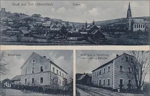 Bavière: Carte de vue: Graus de Zell Oberpfalz