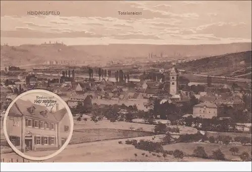 Bavière: carte de vue: Heidingsfeld