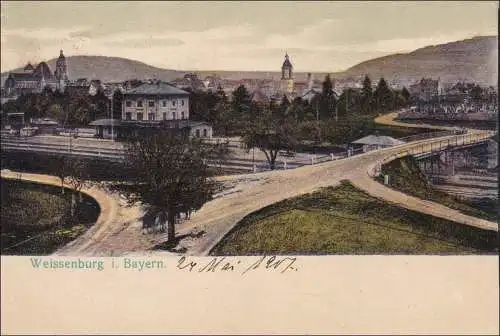 Bavière: carte de vue: Weissenburg