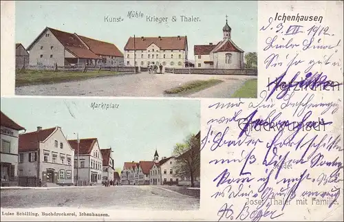 Bavière: Carte de vue: Ichenhausen
