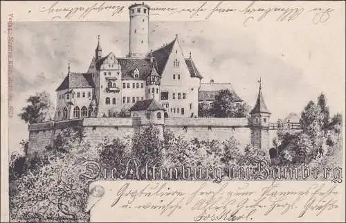 Bavière: carte de vue: Bamberg - Altenburg