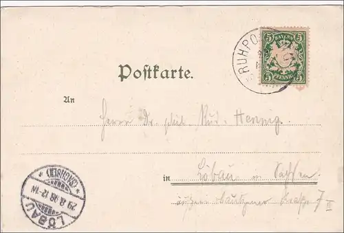 Bavière: Carte de vue: Gris de Ruhpolding