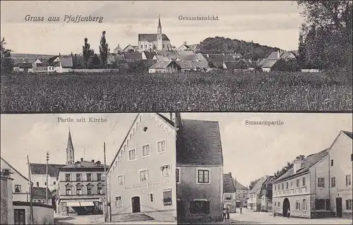 Carte de vue ancienne de Bavière: Gruss de Pfaffenberg