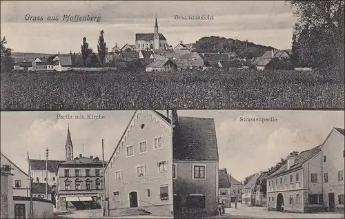 Bayern:  Ansichtskarte:  Gruss aus Pfaffenberg