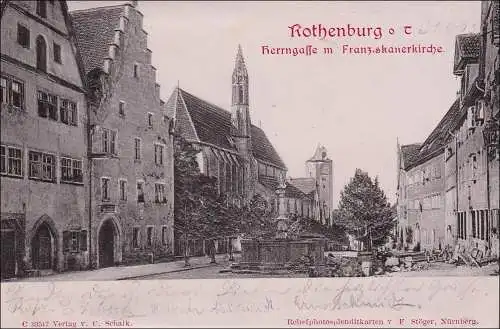 Bavière: Carte de vue: Rothenburg ob der Tauber