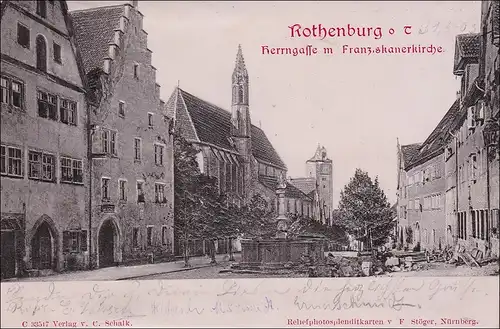Bayern:  Ansichtskarte:  Rothenburg ob der Tauber