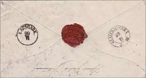 NDP: Lettre de Meerane à Glauchau à Gera